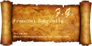 Frenczel Gabriella névjegykártya